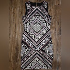 White House Black Market Petite Reversible Sheath Dress | Geometric Print
